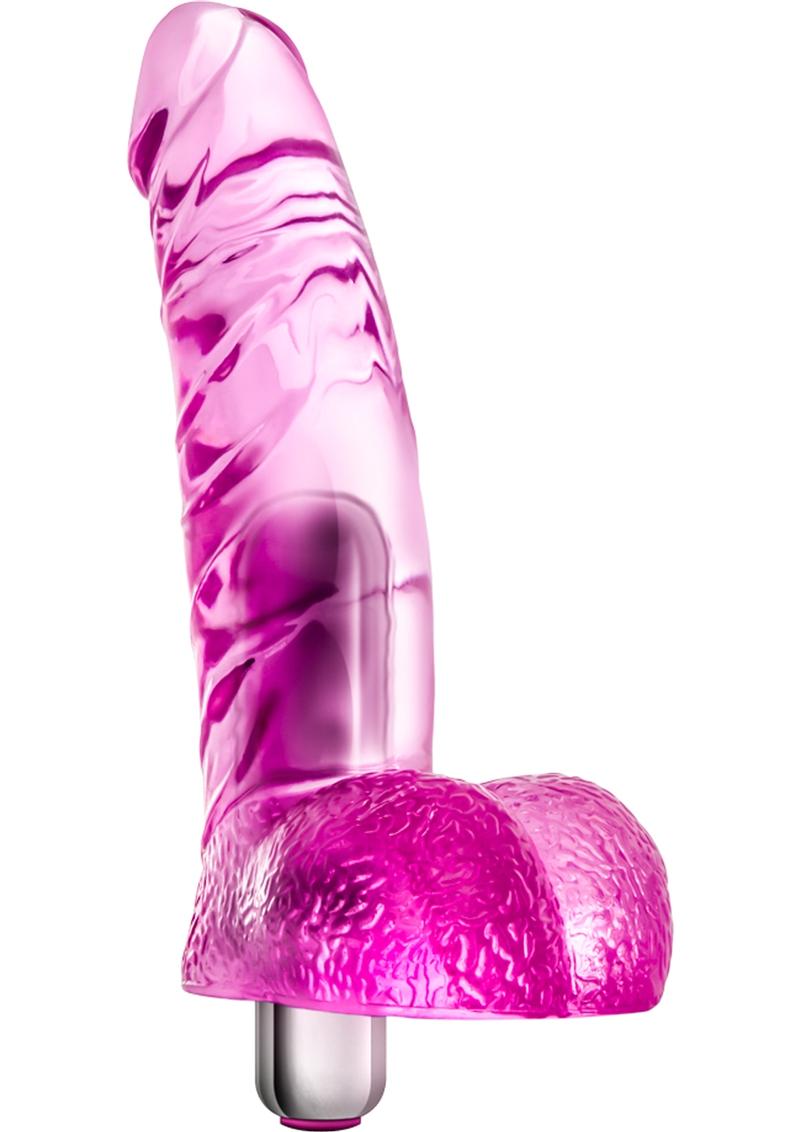 Load image into Gallery viewer, Naturally Yours Vibrating Ding Dong Dildo - Pink - 6.5in
