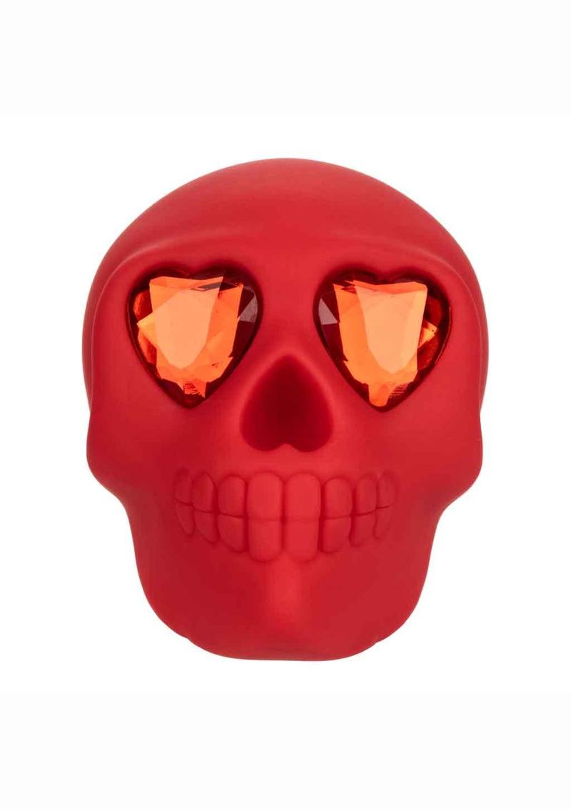 Load image into Gallery viewer, Naughty Bits Bone Head Rechargeable Silicone Massager - Red
