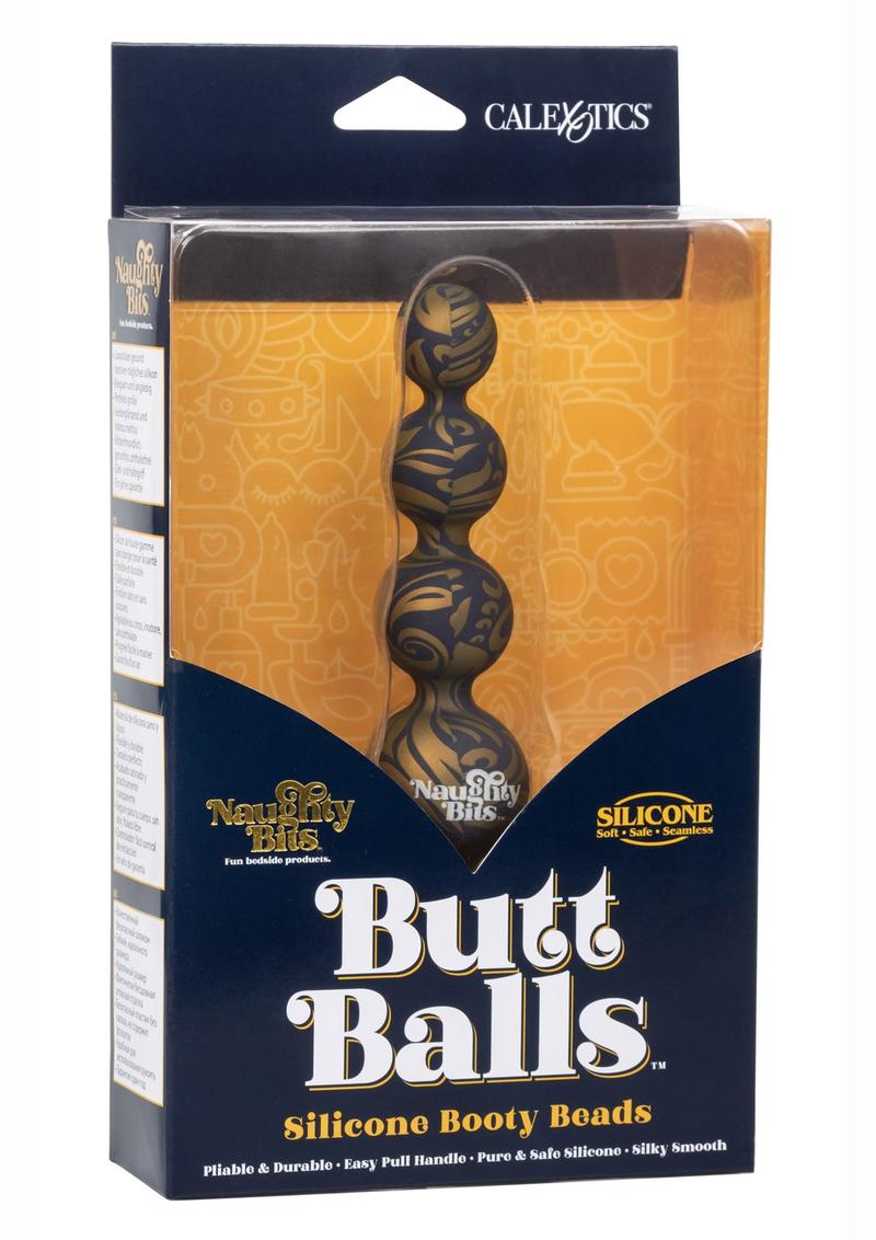 Load image into Gallery viewer, Naughty Bits Butt Balls Silicone Booty Anal Beads - Mutli-Colored - Multicolor
