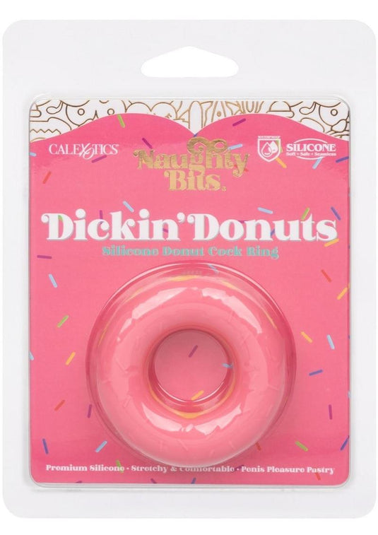 Naughty Bits Dickin' Donuts Silicone Donut Cock Ring - Pink