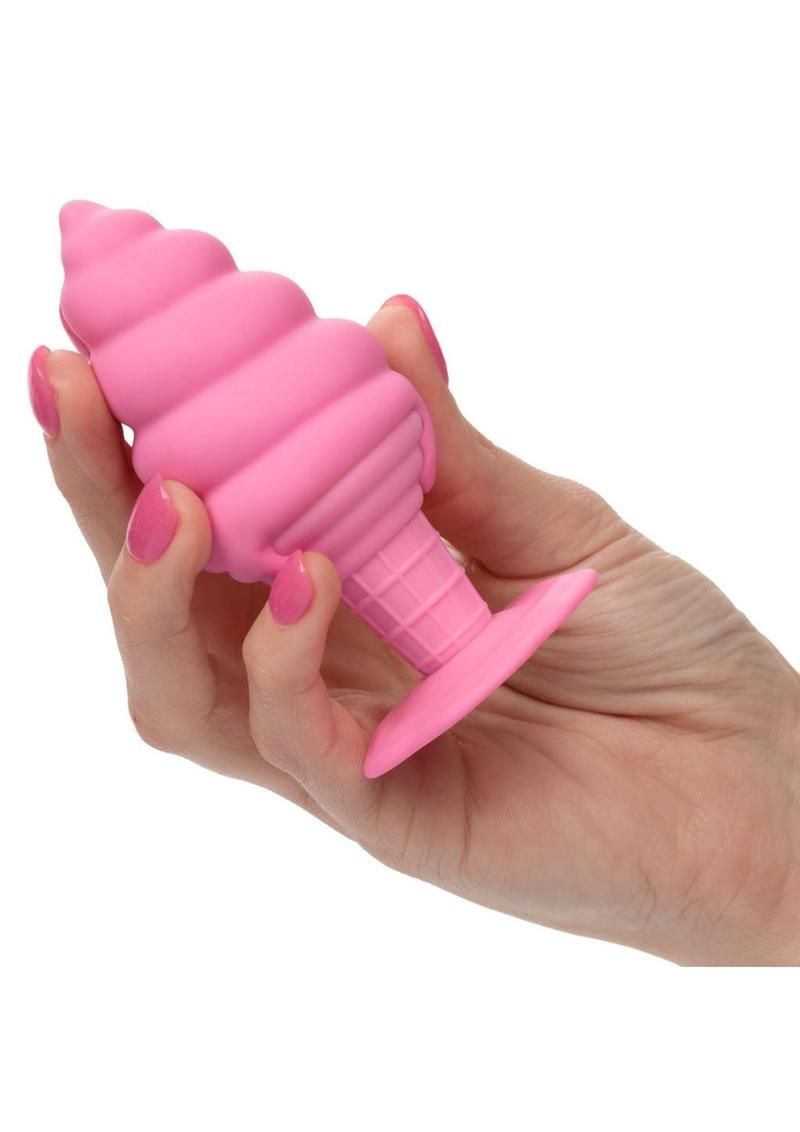 Load image into Gallery viewer, Naughty Bits Yum Bum Ice Cream Cone Silicone Butt Plug
