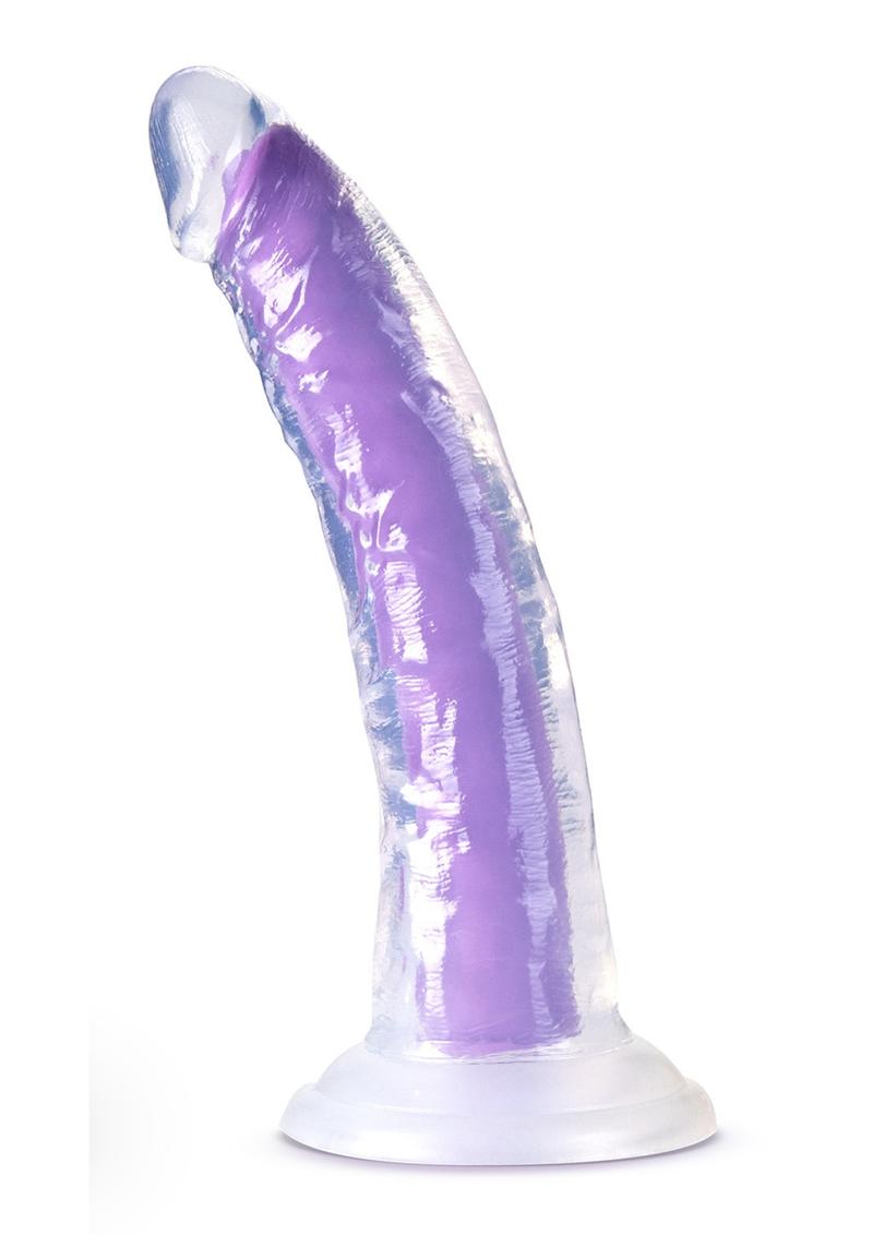 Load image into Gallery viewer, Neo Elite Glow In The Dark Light Silicone Dual Dense Dildo - Glow In The Dark/Neon Purple/Purple - 7in
