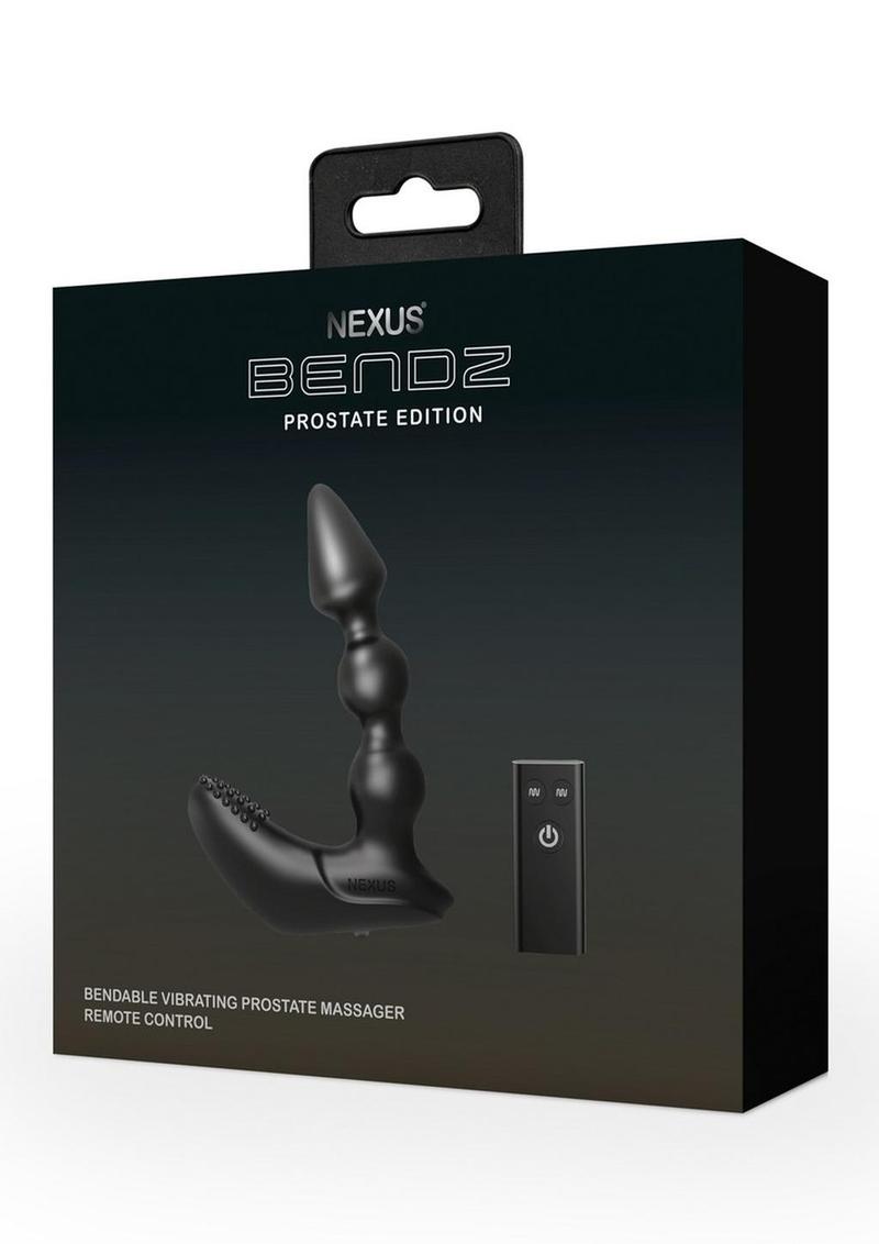 Load image into Gallery viewer, Bendz Remote Control Bendable Rechargeable Silicone Prostate Massager - Black
