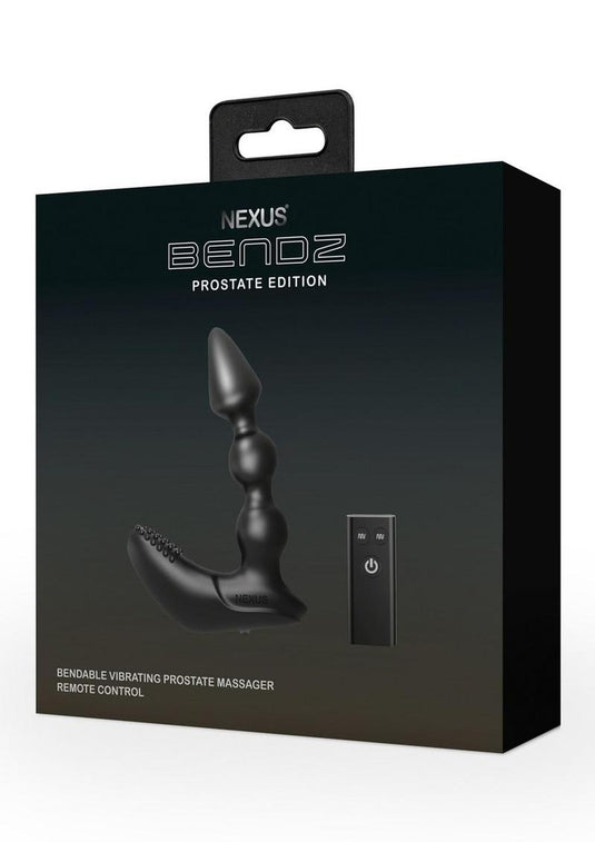 Bendz Remote Control Bendable Rechargeable Silicone Prostate Massager - Black