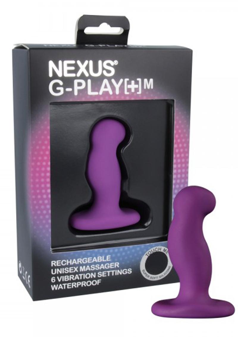 Load image into Gallery viewer, Nexus G-Play+M Rechargeable Silicone G-Spot and P-Spot Vibrator - Purple - Medium
