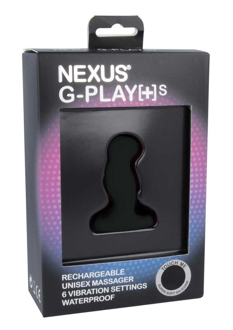 Load image into Gallery viewer, Nexus G-Play+SM Rechargeable Silicone Vibrator - Black - Small
