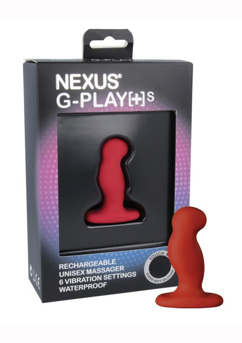 Load image into Gallery viewer, Nexus G-Play+SM Rechargeable Silicone Vibrator - Red - Small
