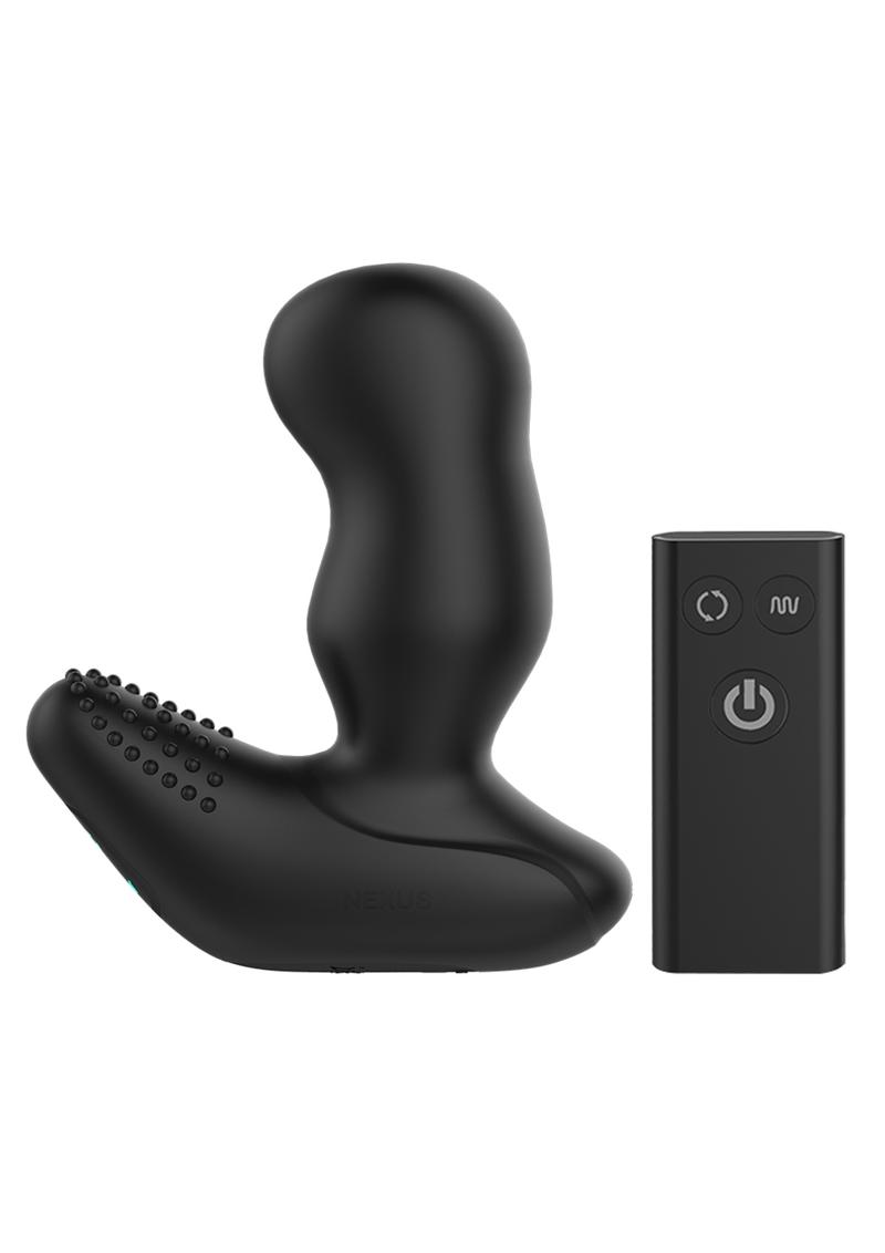 Load image into Gallery viewer, Nexus Revo Extreme Rechargeable Silicone Remote Control Rotating Prostate Massager with Remote Control - Black
