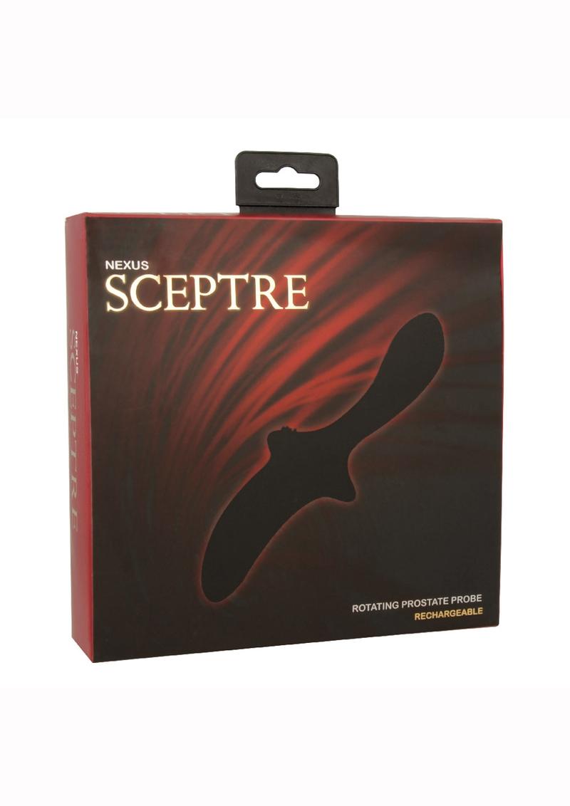 Load image into Gallery viewer, Nexus Sceptre Rechargeable Silicone Rotating Anal Probe - Black
