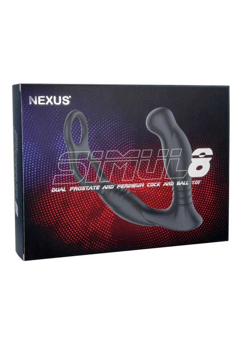 Load image into Gallery viewer, Nexus Simul8 Rechargeable Silicone Prostate Edition Vibrating Dual Motor Anal Cock and Ball - Black
