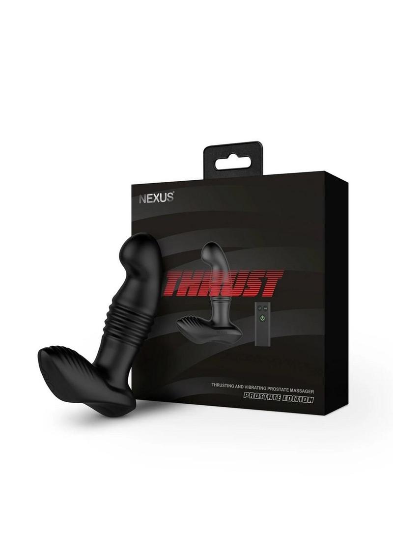 Load image into Gallery viewer, Nexus Thrust Prostate Edition Rechargeable Silicone Anal Thrusting Probe with Remote Control - Black
