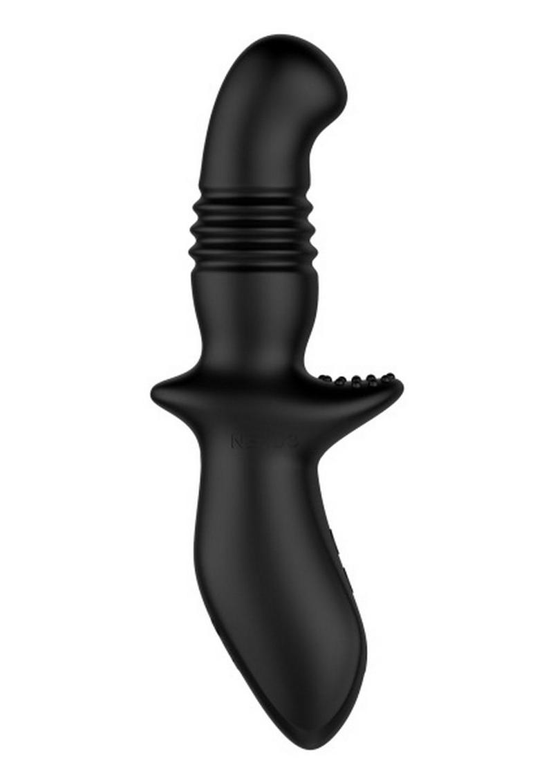 Load image into Gallery viewer, Nexus Thrust Rechargeable Silicone Anal Thrusting Prostate Probe - Black
