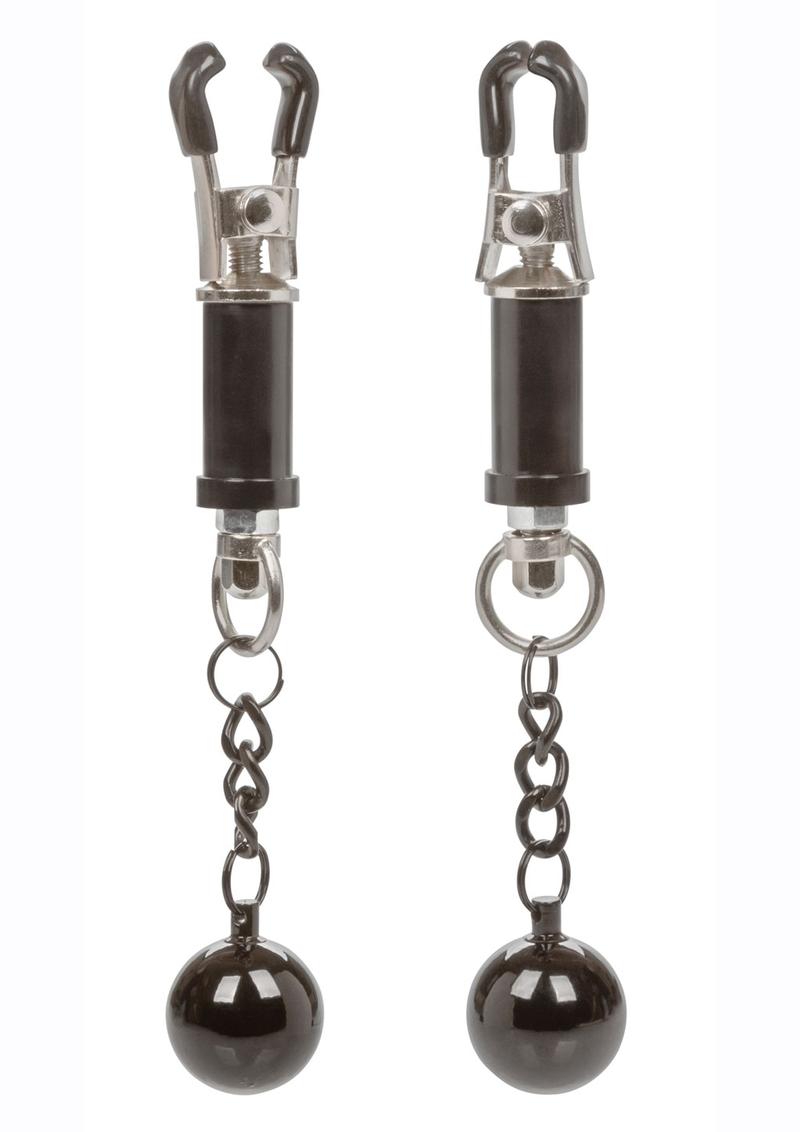 Load image into Gallery viewer, Nipple Grips Weighted Twist Nipple Clamps - Black
