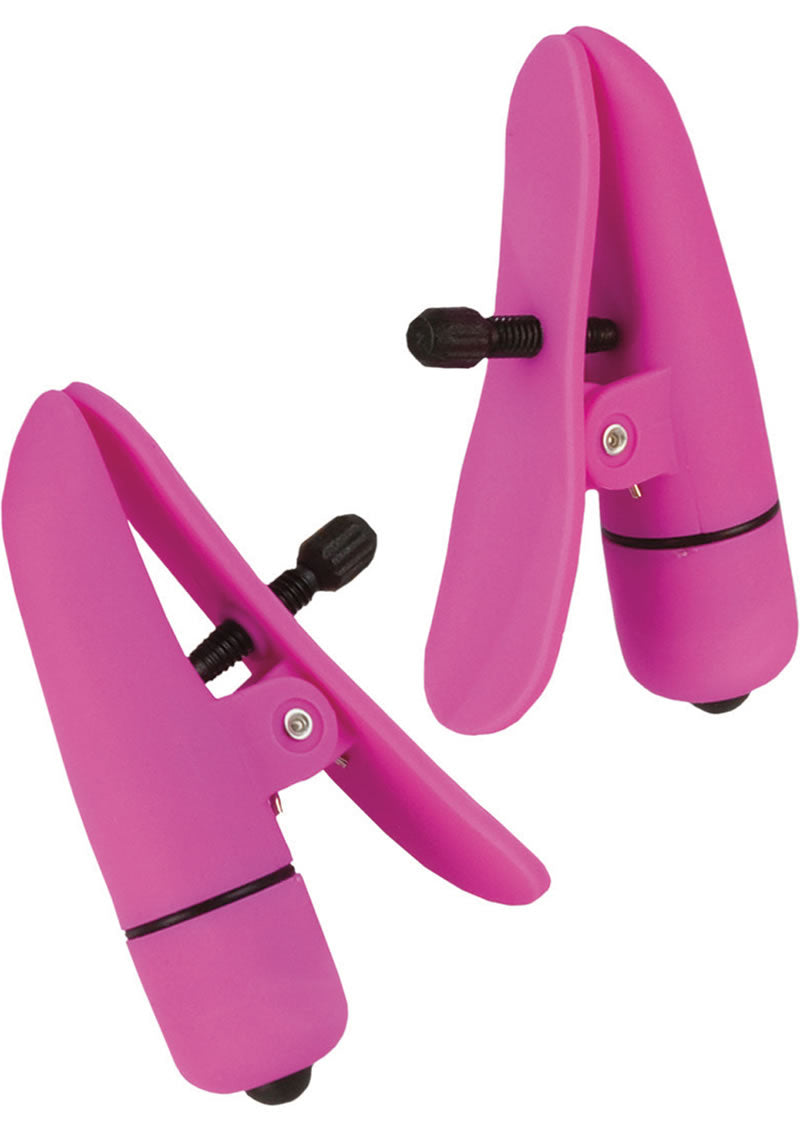 Load image into Gallery viewer, Nipple Play Nipplettes Vibrating Nipple Clamps - Pink
