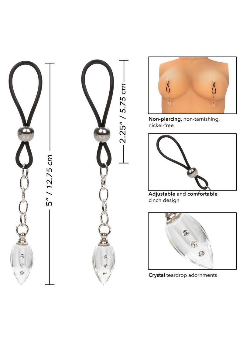 Load image into Gallery viewer, Nipple Play Non-Piercing Nipple Jewelry Crystal Teardrop
