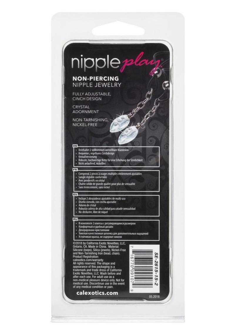 Load image into Gallery viewer, Nipple Play Non-Piercing Nipple Jewelry Crystal Teardrop
