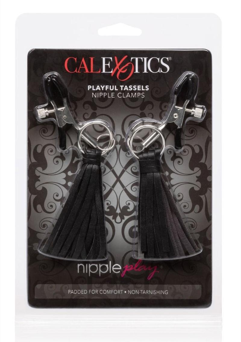 Load image into Gallery viewer, Nipple Play Playful Tassels Nipple Clamps - Black
