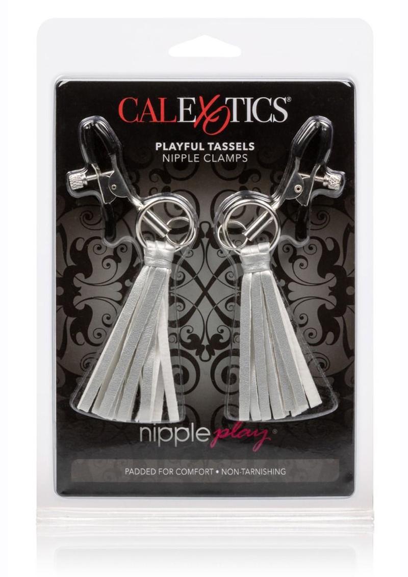 Load image into Gallery viewer, Nipple Play Playful Tassels Nipple Clamps - Silver
