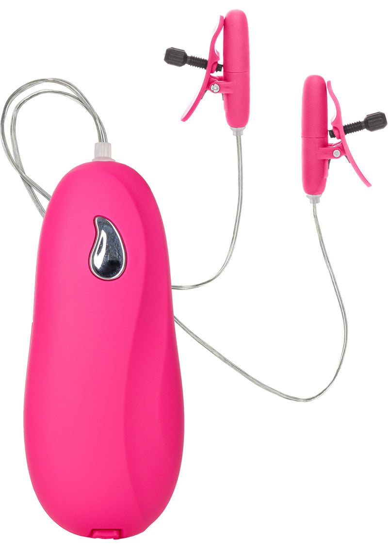 Load image into Gallery viewer, Nipple Play Vibrating Warming Nipple Teasers - Pink/Purple
