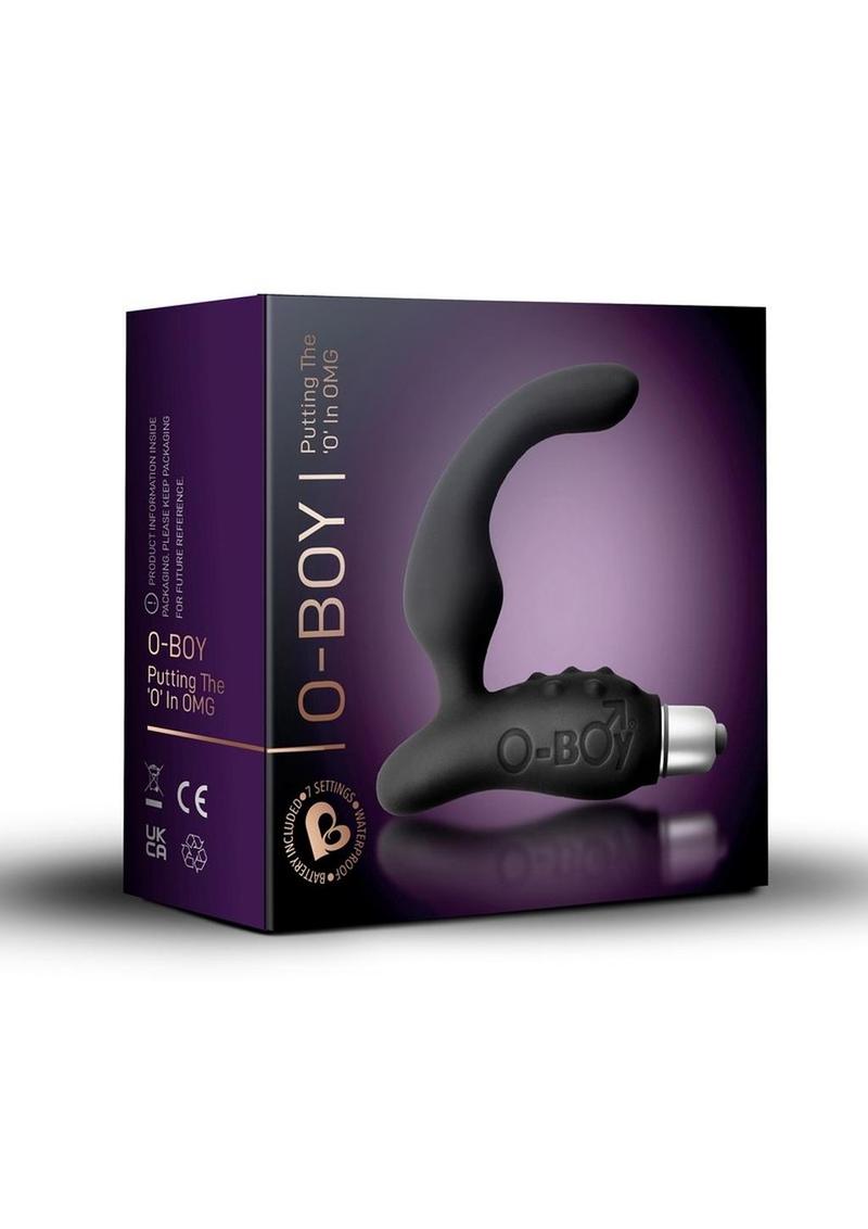 Load image into Gallery viewer, O Boy Silicone Prostate and Perineum Stimulator - Black
