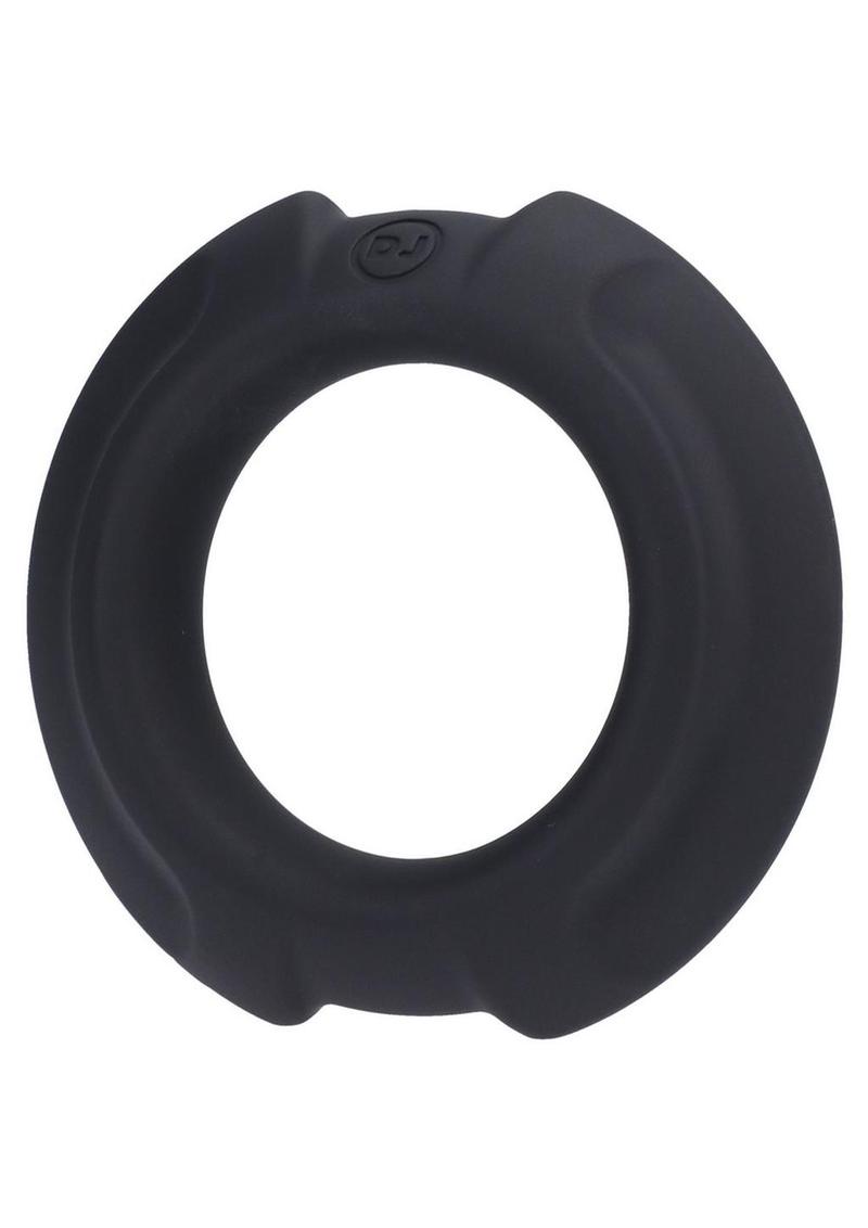 Load image into Gallery viewer, Optimale Flexisteel Soft Silicone with Inner Metal Core Cock Ring - Black - 35mm
