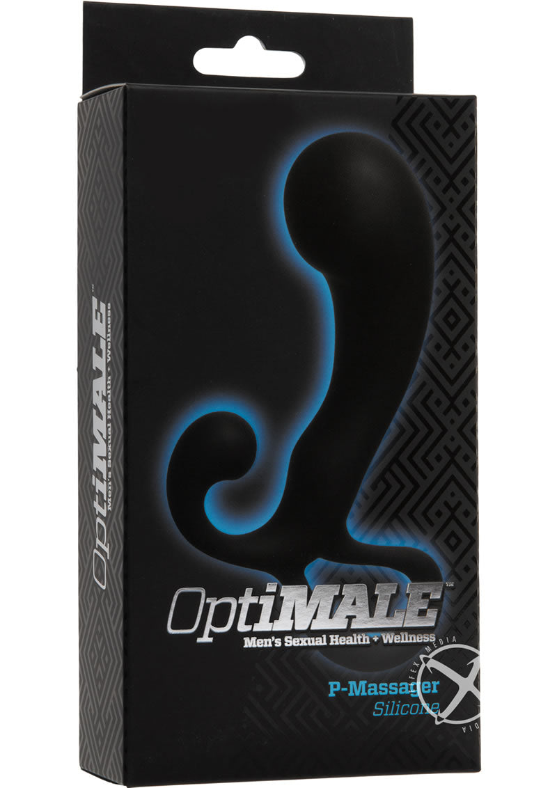 Load image into Gallery viewer, Optimale P-Massager Silicone Prostate Massager - Black
