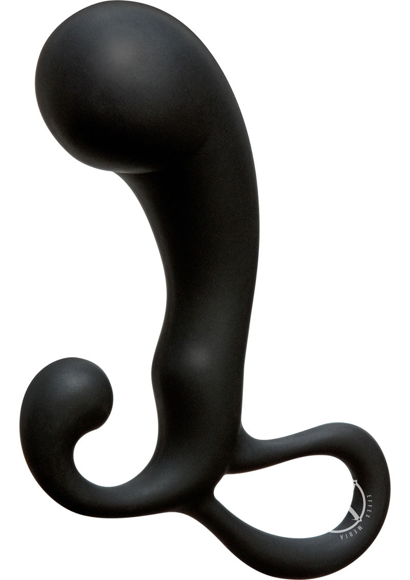 Load image into Gallery viewer, Optimale P-Massager Silicone Prostate Massager - Black
