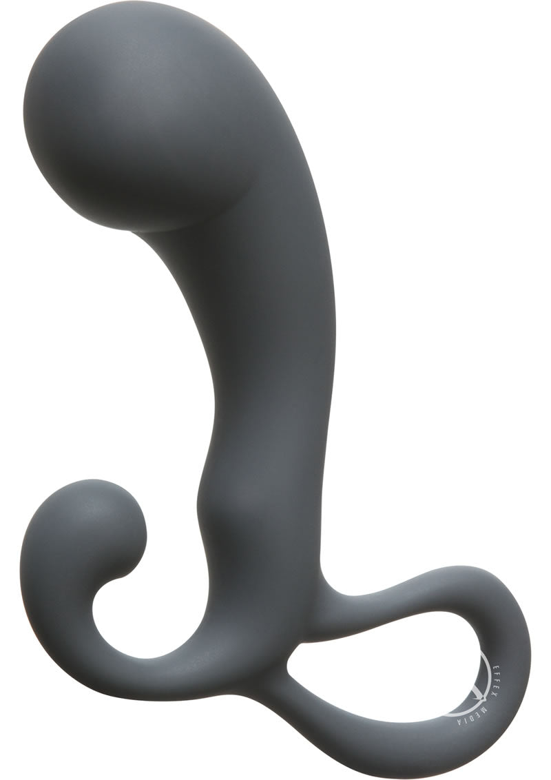 Load image into Gallery viewer, Optimale P-Massager Silicone Prostate Massager - Grey/Slate
