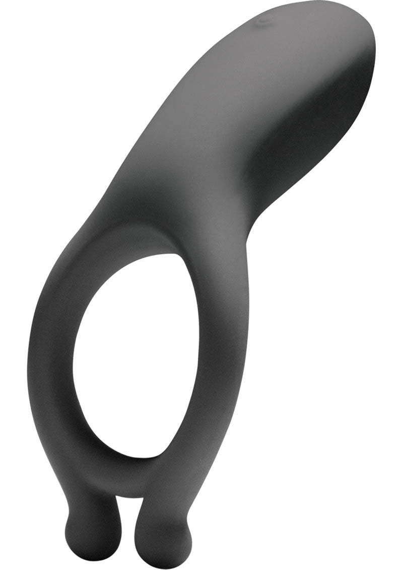 Load image into Gallery viewer, Optimale Rechargeable Silicone Vibrating Cock Ring - Grey/Slate
