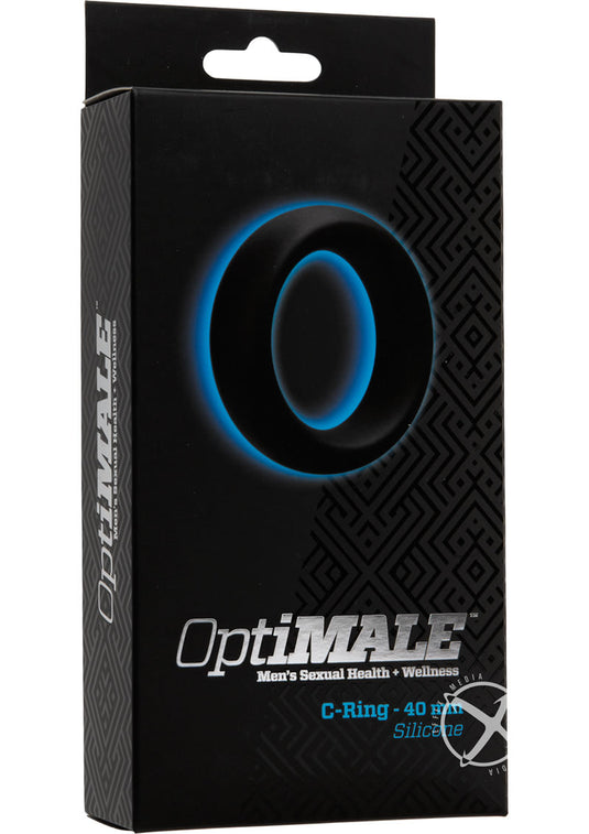 Optimale Silicone Cock Ring - Black - 40mm