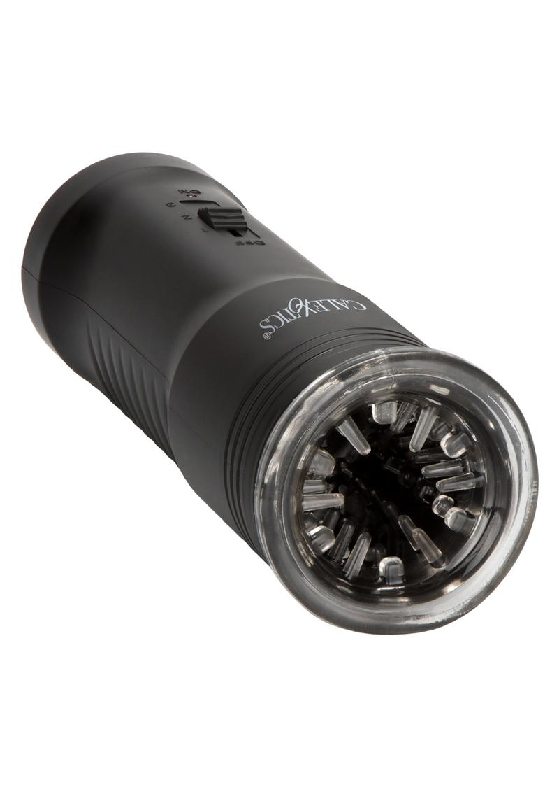 Load image into Gallery viewer, Optimum Power Ultimate Head Exciter Rotating Vibrating Masturbator - Black
