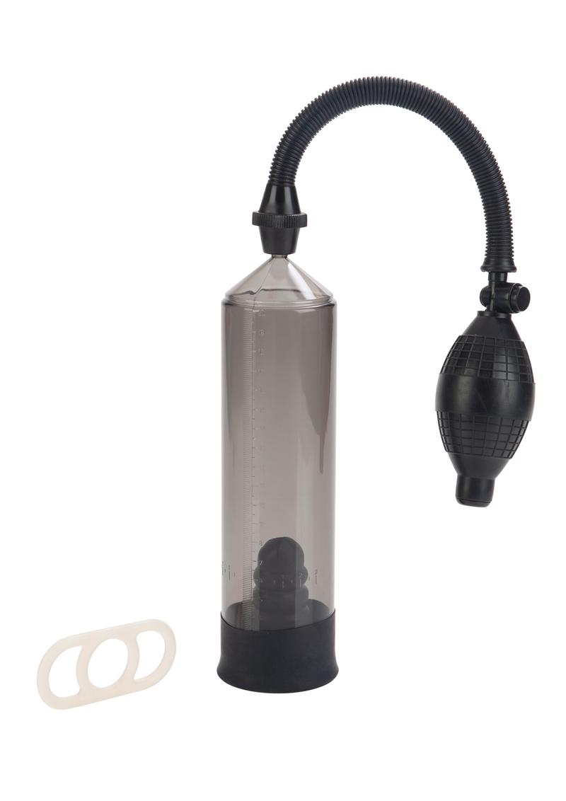 Load image into Gallery viewer, Optimum Series Precision Pump with Erection Enhancer - Clear/Smoke
