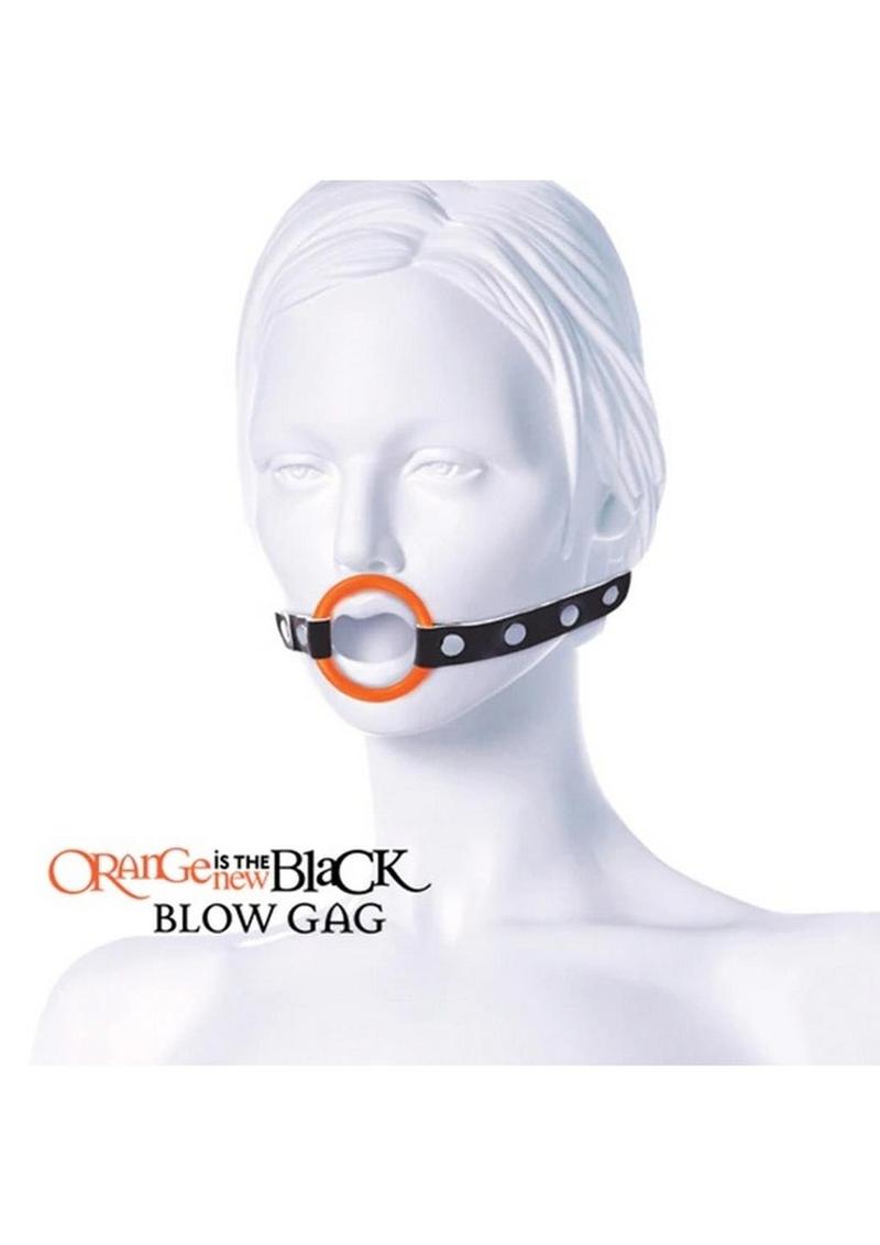 Load image into Gallery viewer, Orange Is The New Black Blow Gag Open Mouth Leather Gag
