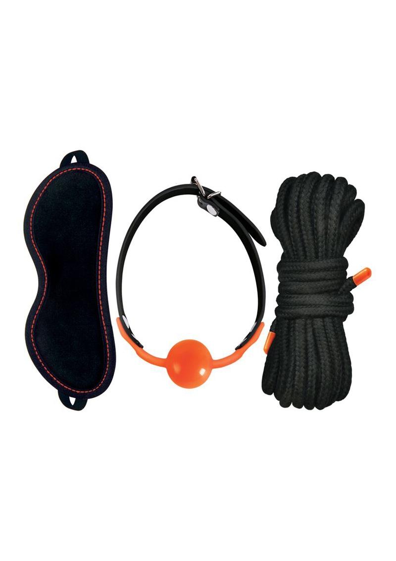 Load image into Gallery viewer, Orange Is The New Black Kit #2 - See No Evil, Speak No Evil - Black/Orange

