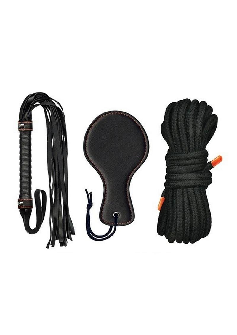 Load image into Gallery viewer, Orange Is The New Black Kit #3 - 50 Lashes, Slave - Black/Orange
