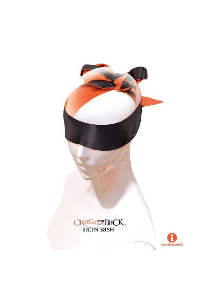 Load image into Gallery viewer, Orange Is The New Black Satin Sash Reversible Blindfold/Restraint
