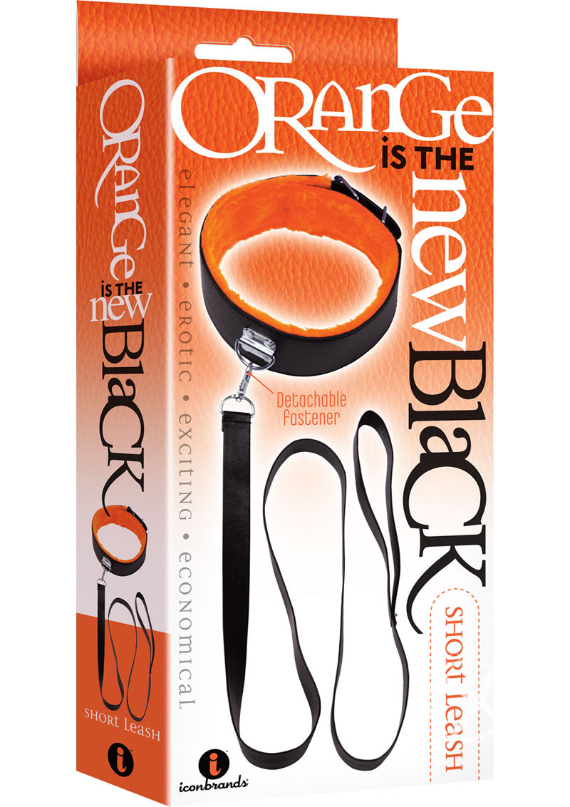 Load image into Gallery viewer, Orange Is The New Black Short Leash - Black/Orange
