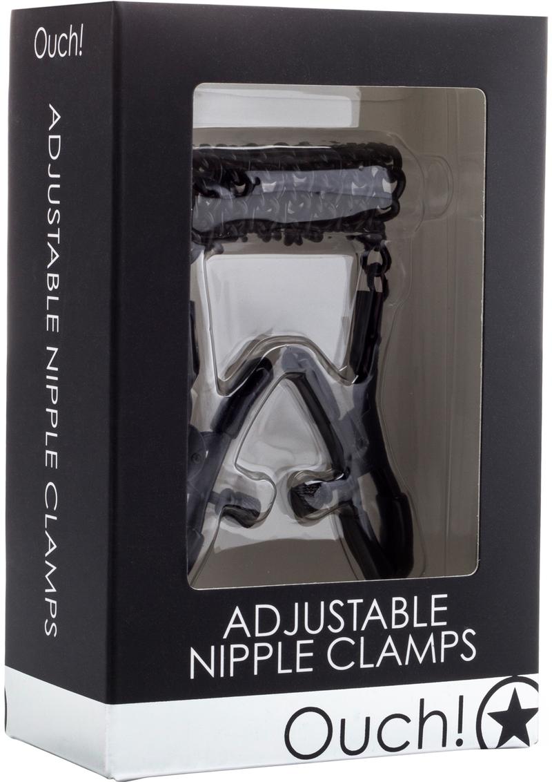 Load image into Gallery viewer, Ouch! Adjustable Nipple Clamps - Black
