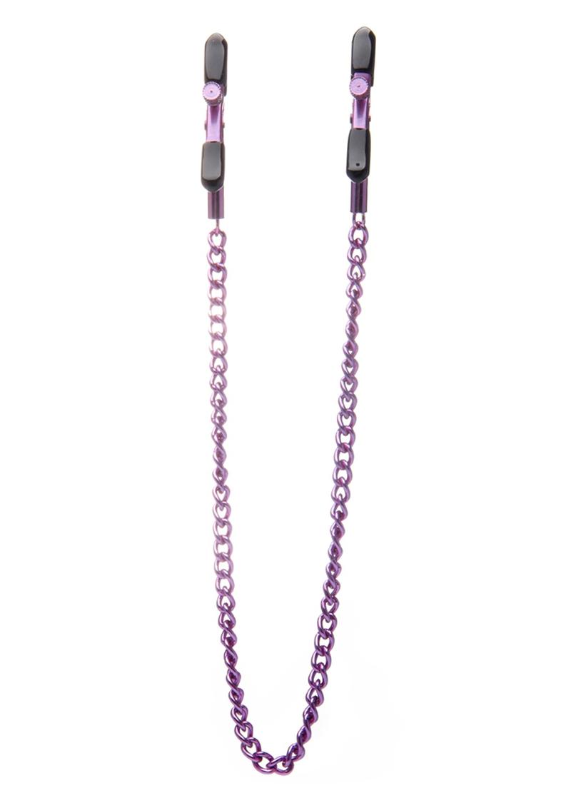 Load image into Gallery viewer, Ouch! Adjustable Nipple Clamps - Purple
