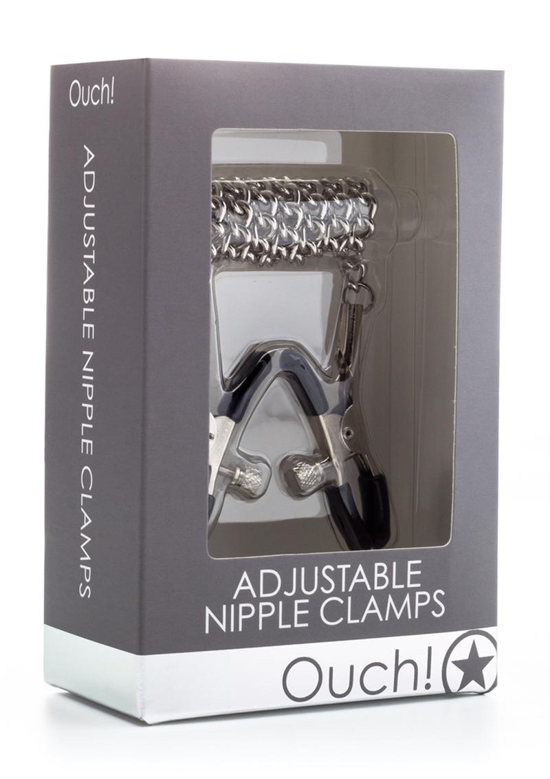 Load image into Gallery viewer, Ouch! Adjustable Nipple Clamps - Silver
