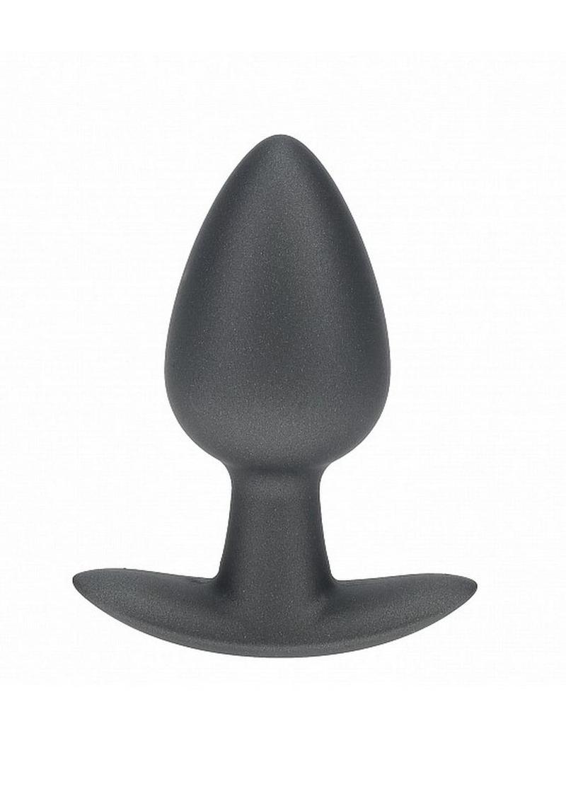 Load image into Gallery viewer, Ouch! Anal Plug Silicone - Grey/Gun Metal - Medium
