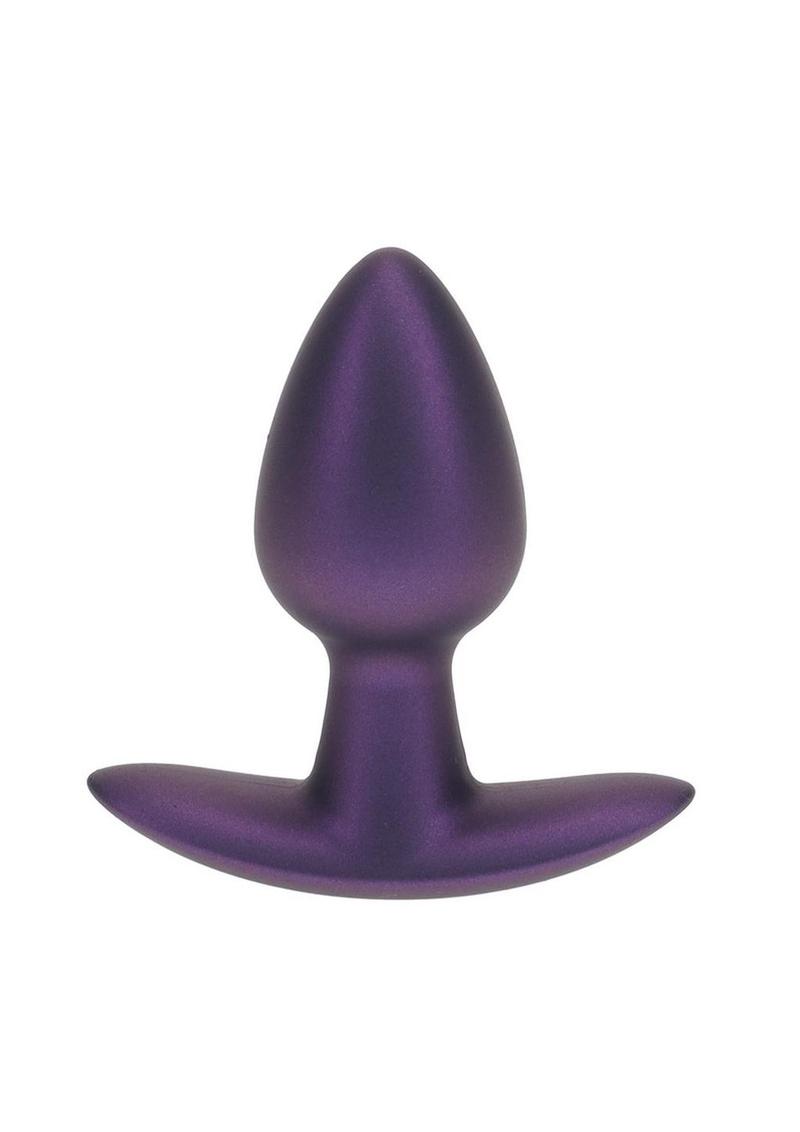 Load image into Gallery viewer, Ouch! Anal Plug Silicone - Small - Metallic - Purple - Small
