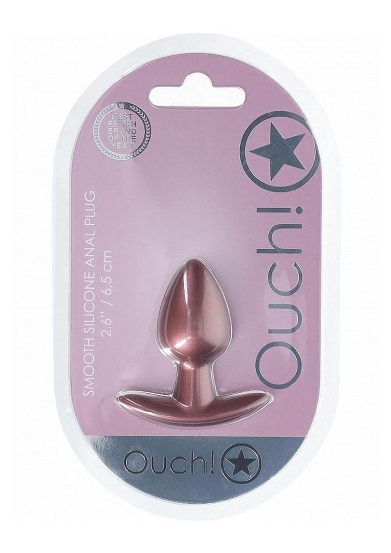 Load image into Gallery viewer, Ouch! Anal Plug Silicone - Rose Gold - Small
