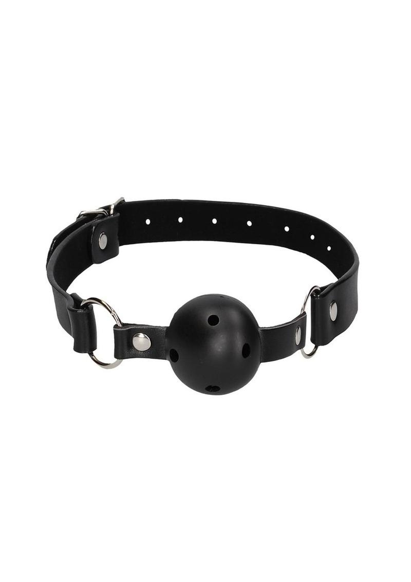 Load image into Gallery viewer, Ouch! Ball Gag with Leather Straps
