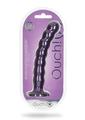 Load image into Gallery viewer, Ouch! Beaded G-Spot Silicone Dildo 8in - Metallic
