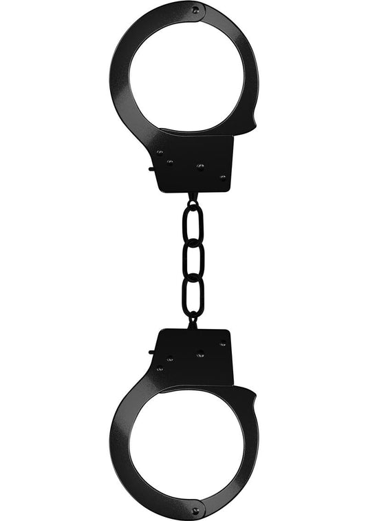 Ouch! Beginner's Handcuffs - Black/Metal