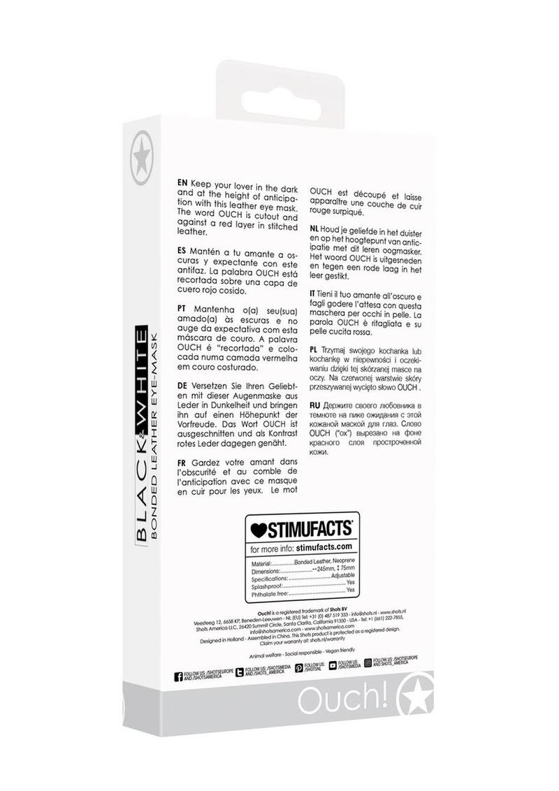 Load image into Gallery viewer, Ouch! Bonded Leather Eye-Mask
