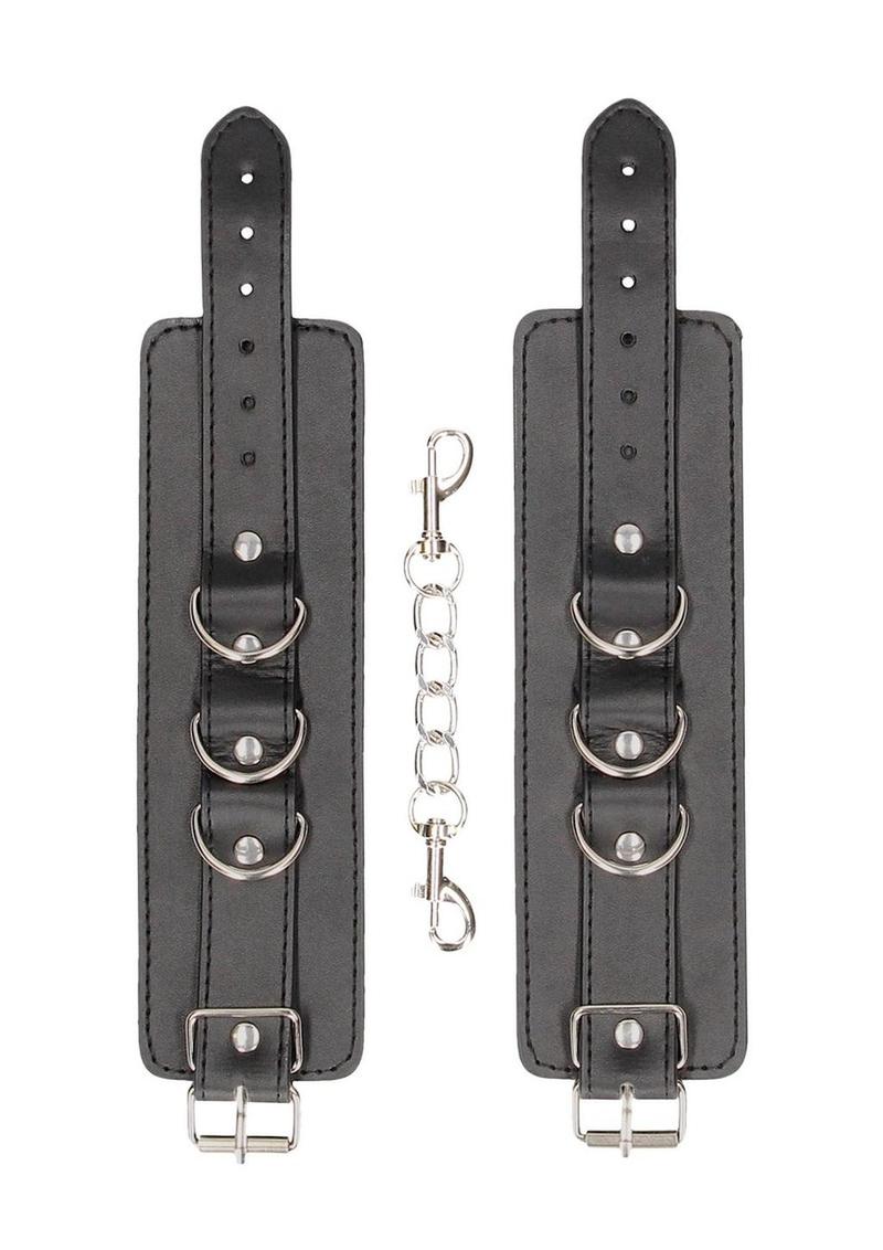 Load image into Gallery viewer, Ouch! Bonded Leather Hand Or Ankle Cuffs

