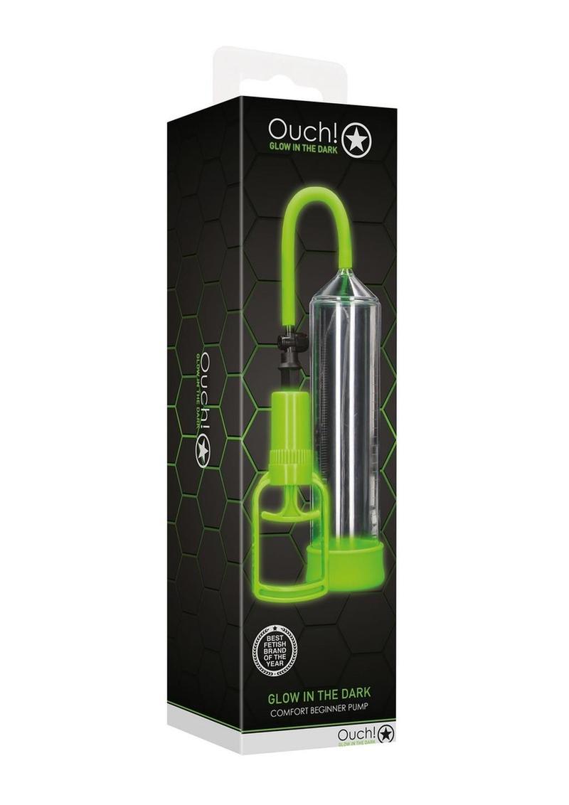 Load image into Gallery viewer, Ouch! Comfort Beginner Pump - Clear/Glow In The Dark/Green
