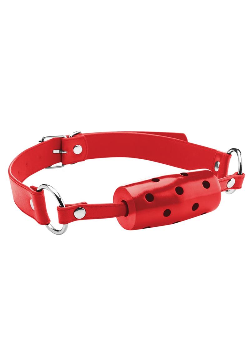 Load image into Gallery viewer, Ouch! Cylinder Gag - Red
